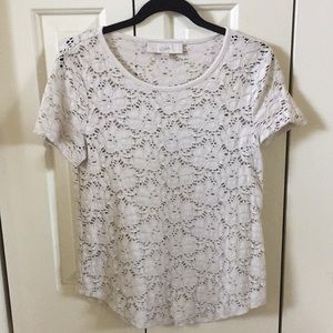 BOGO LOFT lace tee